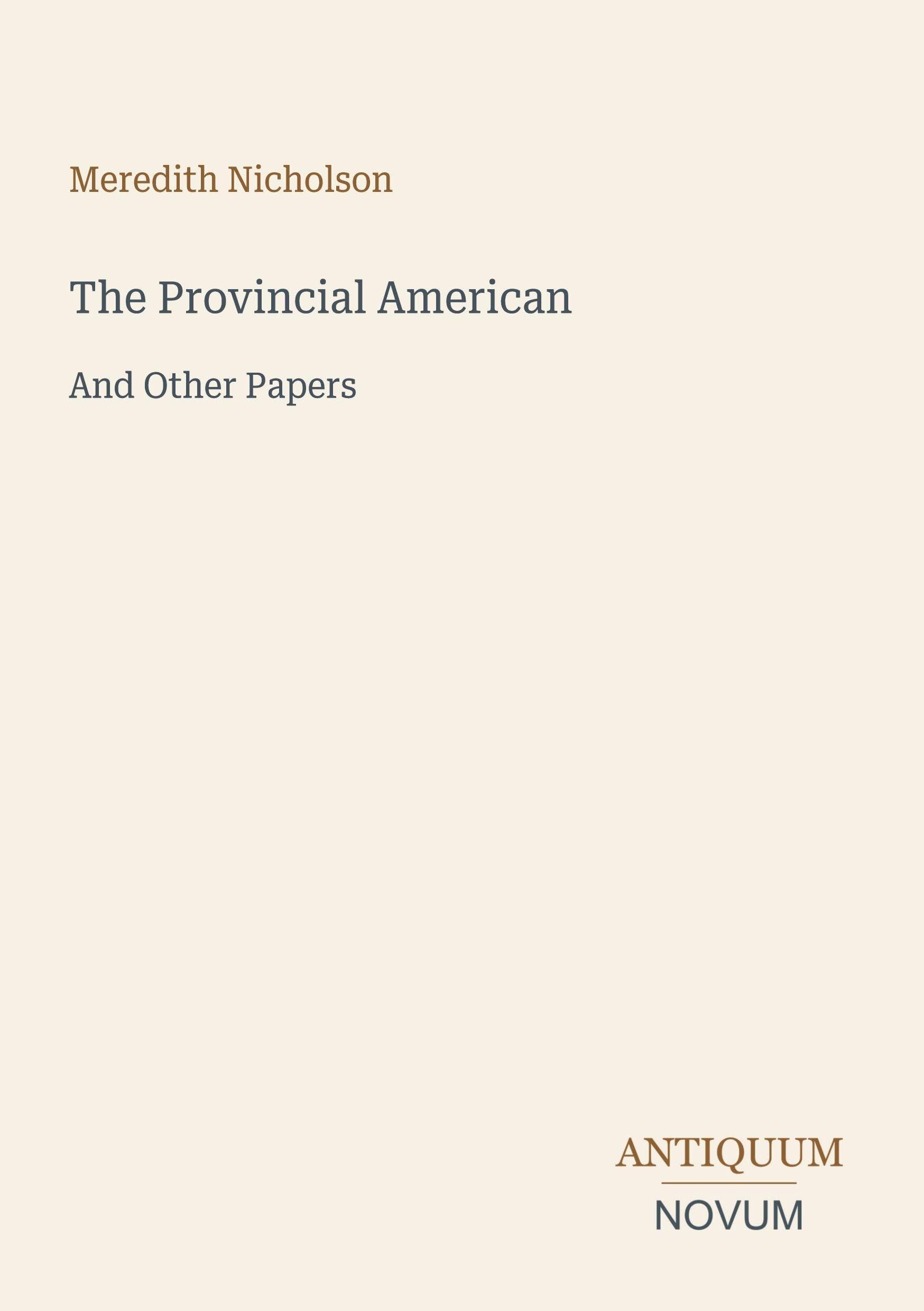 The Provincial American
