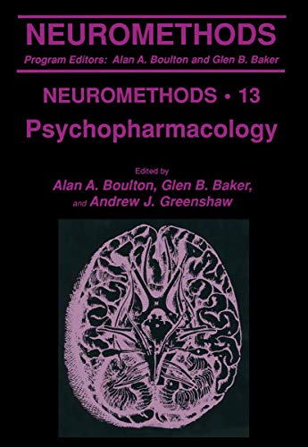 Psychopharmacology (Neuromethods, 13, Band 13)