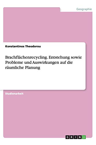 Brachflächenrecycling. Entstehung sowie Probleme und Auswirkungen auf die räumliche Planung