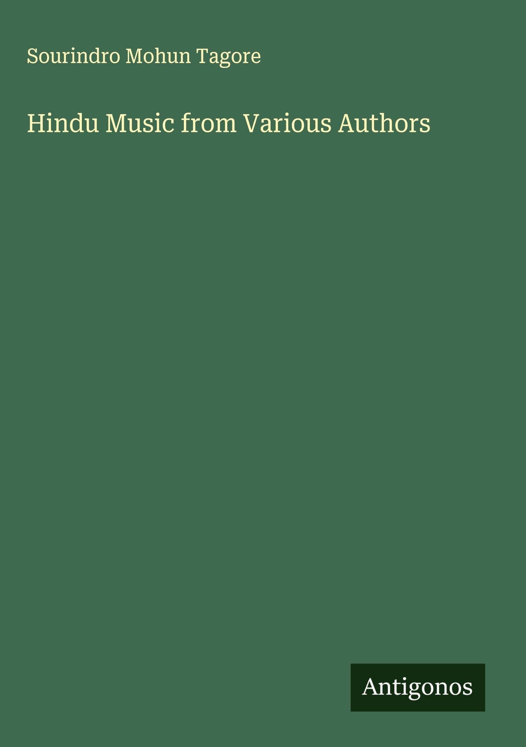 Hindu Music from Various Authors