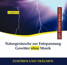 Naturgeräusche zur Entspannung Gewitter ohne Musik CD Wind Regen - Gewittergeräusche, Gewitter Geräusch