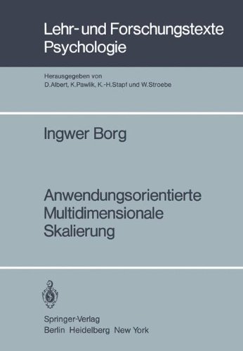 Anwendungsorientierte Multidimensionale Skalierung (Lehr- und Forschungstexte Psychologie)