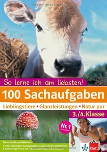 Klett 100 Sachaufgaben 3./4. Klasse: So lerne ich am liebsten!: Lieblingstiere - Glanzleistungen - Natur pur