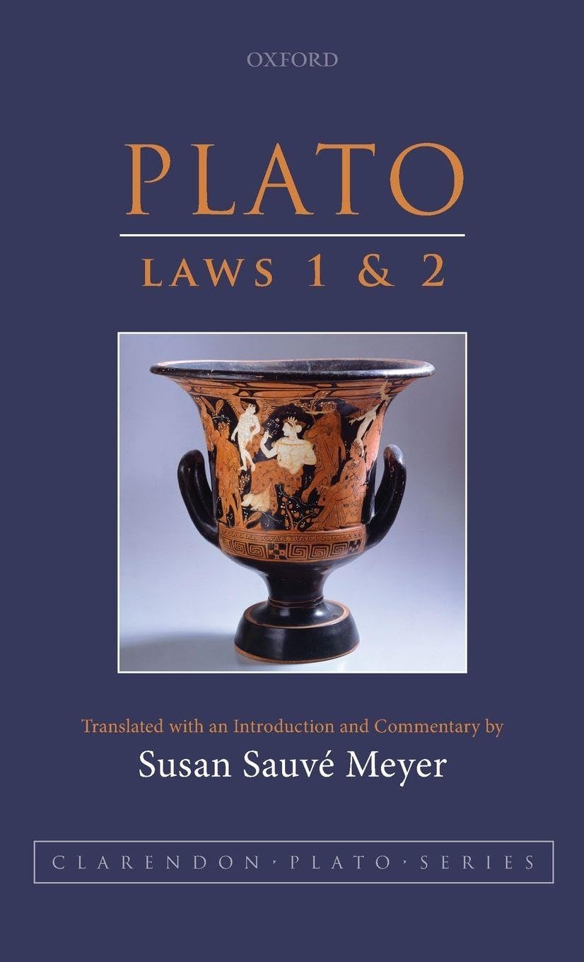 Laws 1 and 2 (Clarendon Plato)