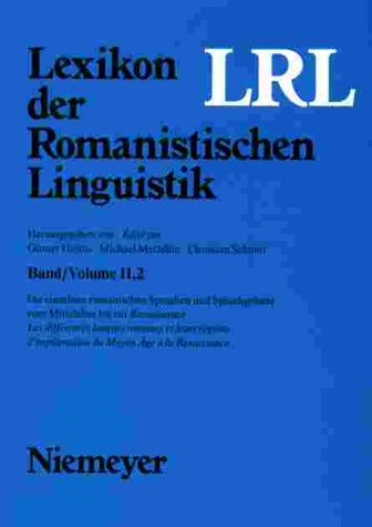 Die einzelnen romanischen Sprachen und Sprachgebiete vom Mittelalter bis zur Renaissance