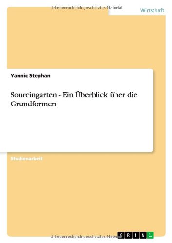Sourcingarten - Ein Überblick über die Grundformen