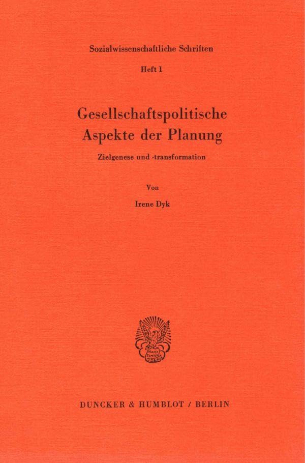 Gesellschaftspolitische Aspekte der Planung.