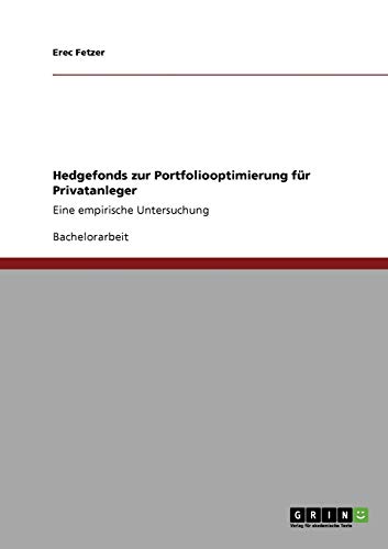 Hedgefonds zur Portfoliooptimierung für Privatanleger: Eine empirische Untersuchung