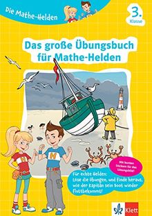 Klett Die Mathe-Helden Das große Übungsbuch für Mathe-Helden: 3. Klasse Grundschule (mit Stickern)