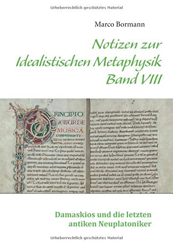 Notizen zur Idealistischen Metaphysik VIII: Band VIII - Damaskios und die letzten antiken Neuplatoniker