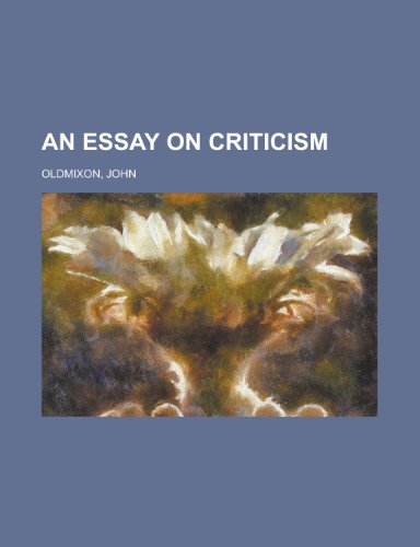 An Essay on Criticism