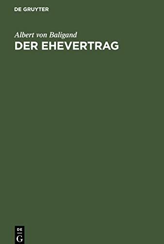 Der Ehevertrag