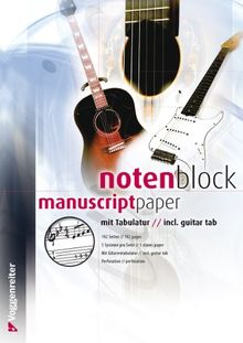 Notenblock mit Tabulatur (Voggenreiter Verlag)