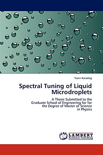 Spectral Tuning of Liquid Microdroplets: A Thesis Submitted to the Graduate School of Engineering for for the Degree of Master of Science in Physics