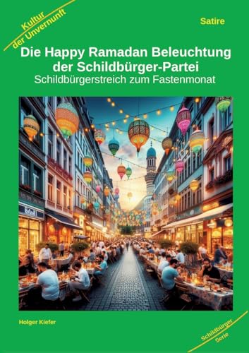 Die Happy Ramadan Beleuchtung der Schildbürger-Partei: Schildbürgerstreich zum Fastenmonat