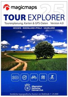 Tour Explorer 25 Hessen - Rheinland-Pfalz - Saarland Version 4.0 von Magic Maps | Software | Zustand sehr gut