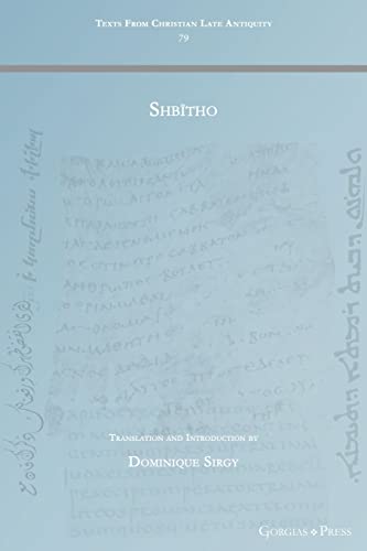 Shb¿tho (Texts from Christian Late Antiquity)
