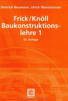 Frick/Knöll, Baukonstruktionslehre 1: BD 1