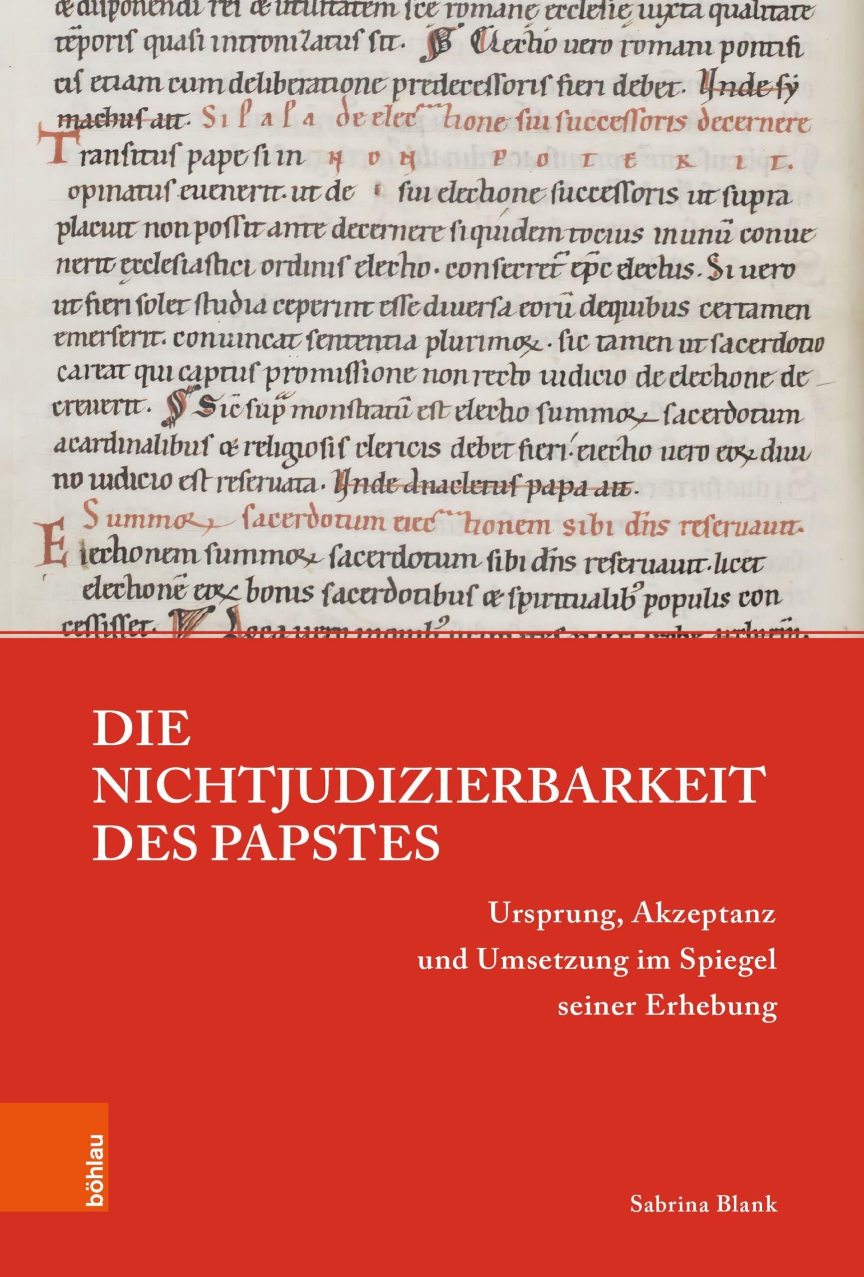 Die Nichtjudizierbarkeit des Papstes
