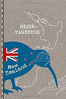 Reisetagebuch: Neuseeland Tagebuch zum Selberschreiben - Abschiedsgeschenk für Reise, Auslandsjahr, Aupair, Auslandssemester, Auswanderung - Checklisten, Punktraster Notizbuch / Abschiedsbuch Geschenk