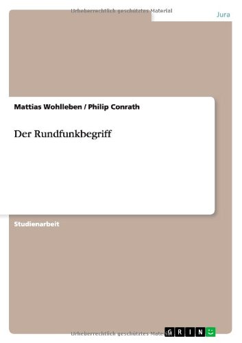 Der Rundfunkbegriff