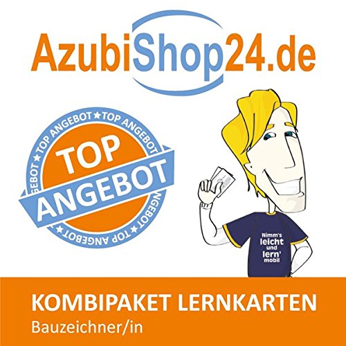 AzubiShop24.de Kombi-Paket Lernkarten Bauzeichner/-in: Erfolgreiche Prüfungsvorbereitung auf die Abschlussprüfung