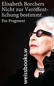 Nicht zur Veröffentlichung bestimmt: Ein Fragment