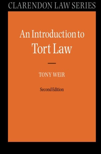 Introduction to Tort Law (Clarendon Law Series)
