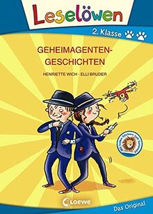 Leselöwen 2. Klasse - Geheimagentengeschichten: Erstlesebuch für Kinder ab 7 Jahre - Großbuchstabenausgabe