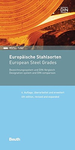 Europäische Stahlsorten: Bezeichnungssystem und DIN-Vergleich Deutsch / Englisch (Beuth Pocket)
