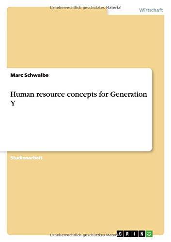 Human resource concepts for Generation Y
