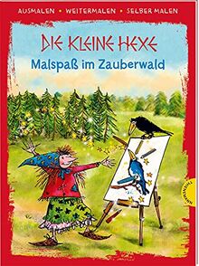 Die kleine Hexe (Ausmalen, weitermalen, selber malen): Malspaß im Zauberwald | Das kreative Malbuch zum Kinderbuch-Klassiker von Otfried Preußler