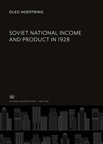 Soviet National Income and Product in 1928