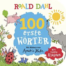 Roald Dahl – 100 erste Wörter: Lustig lernen mit dem riesengroßen Krokodil - Pappbilderbuch für Kinder ab 12 Monaten