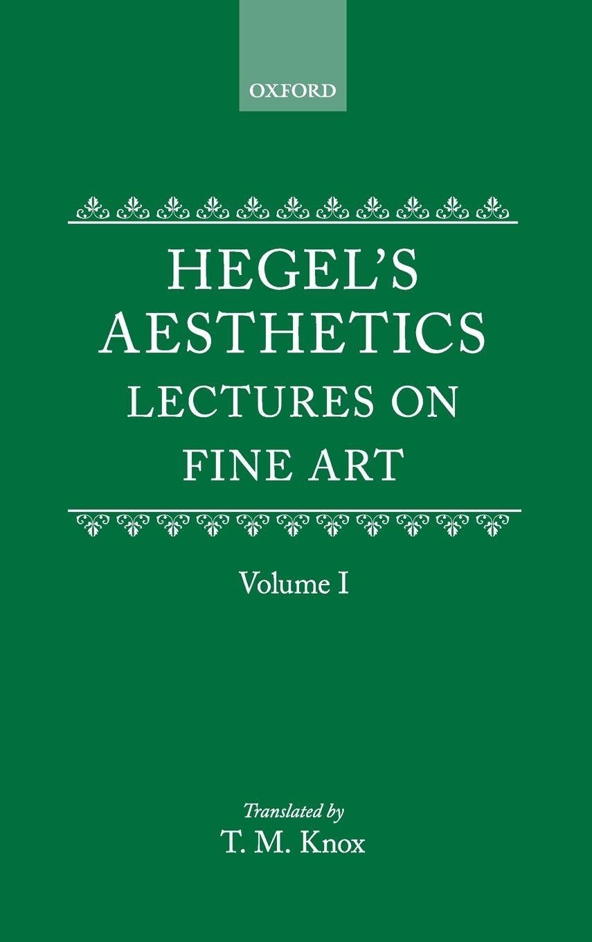 HEGEL: AESTHETICS VOL 1 C