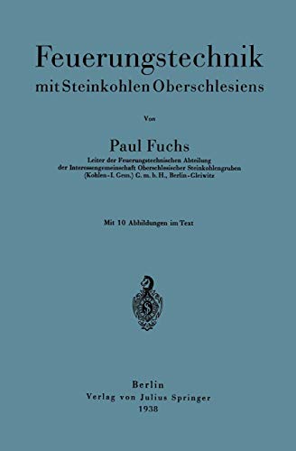 Feuerungstechnik mit Steinkohlen Oberschlesiens