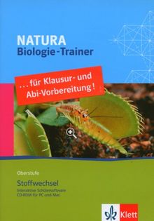 Natura Biologie-Trainer Oberstufe. Stoffwechsel. CD-ROM ab Windows 2000/XP oder ab Mac G4