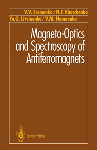 V.V. Eremenko Magneto-Optics And Spectroscopy Of Antiferromagnets