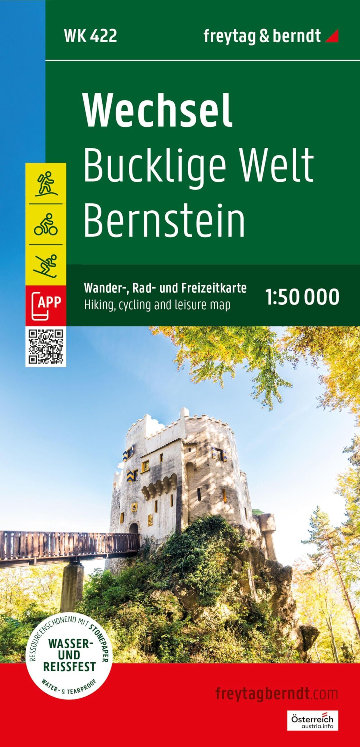 freytag & berndt Wanderkarte Wechsel - Bucklige Welt - Bernstein 1:50.000