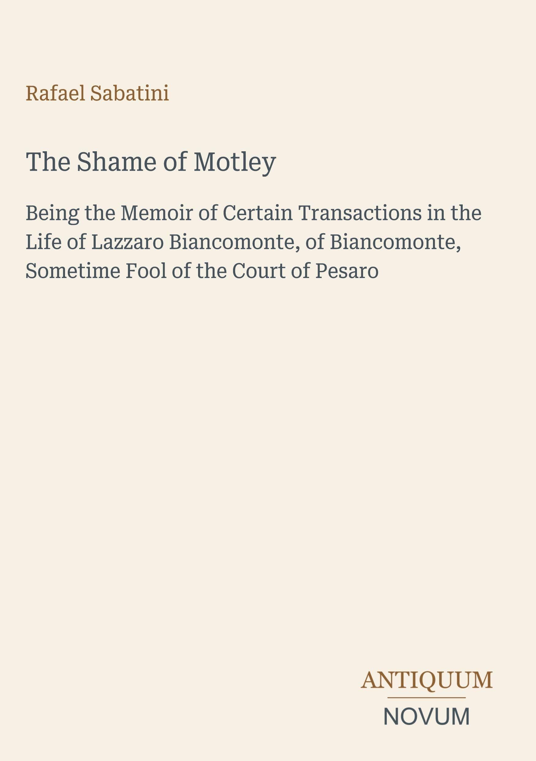 The Shame of Motley