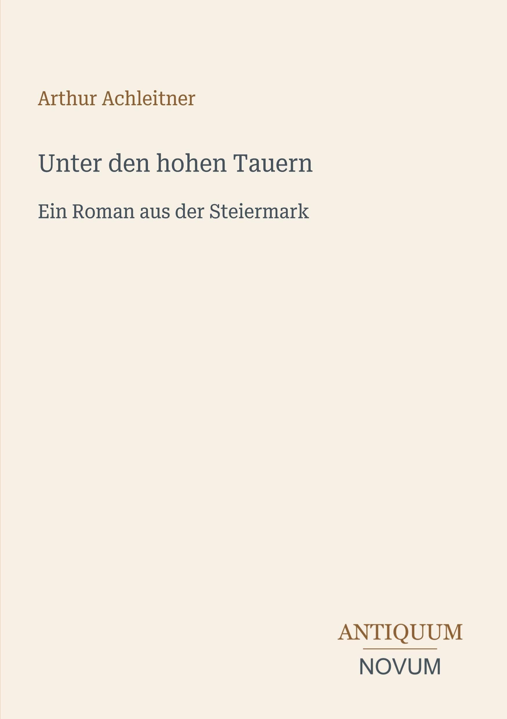 Unter den hohen Tauern