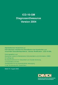 ICD-10-GM, Diagnosenthesaurus, Version 2004