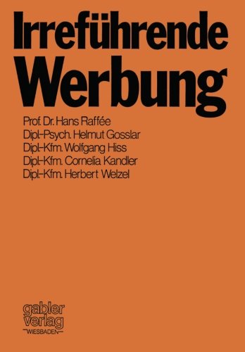 Irrefuhrende Werbung (German Edition)
