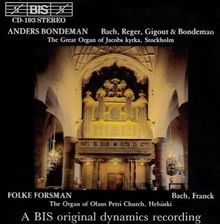 Orgelwerke (Die Orgeln der Jacobs Kirche, Stockholm und der Olaus Petri Kirche, Helsinki) von Bondeman,Anders | CD | Zustand sehr gut