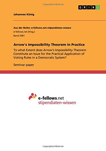 Arrow's Impossibility Theorem in Practice: To what Extent does Arrow¿s Impossibility Theorem Constitute an Issue for the Practical Application of Voting Rules in a Democratic System?