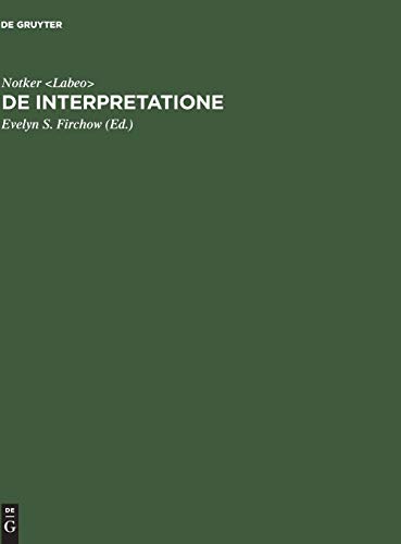 De interpretatione. Boethius' Bearbeitung von Aristoteles' Schrift Peri hermeneias. Konkordanzen, Wortlisten und Abdruck des Textes nach dem Codex Sangallensis 818.