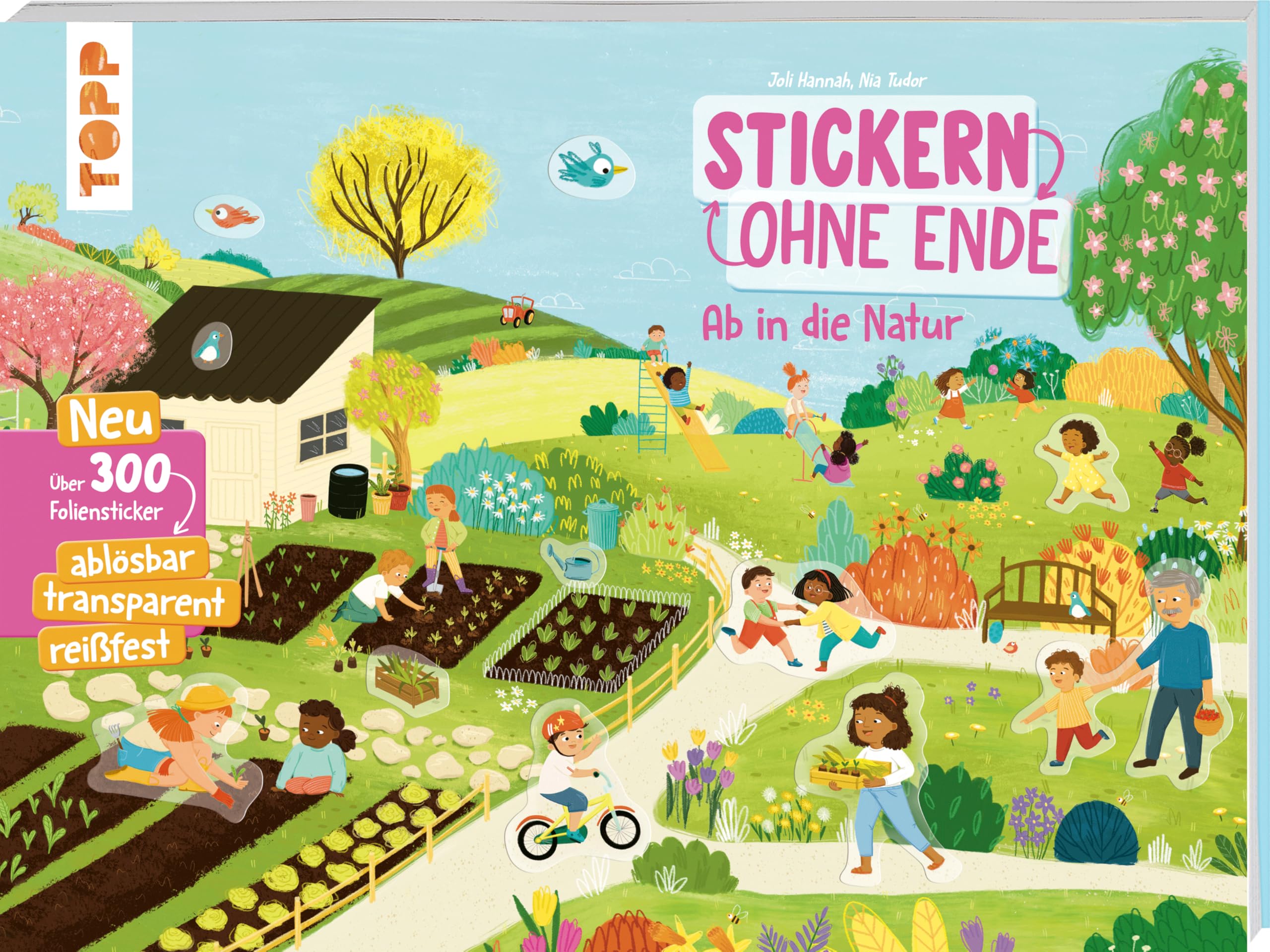 Stickern ohne Ende - Ab in die Natur: Neu! Über 300 ablösbare Foliensticker: ablösbar, transparent, reißfest