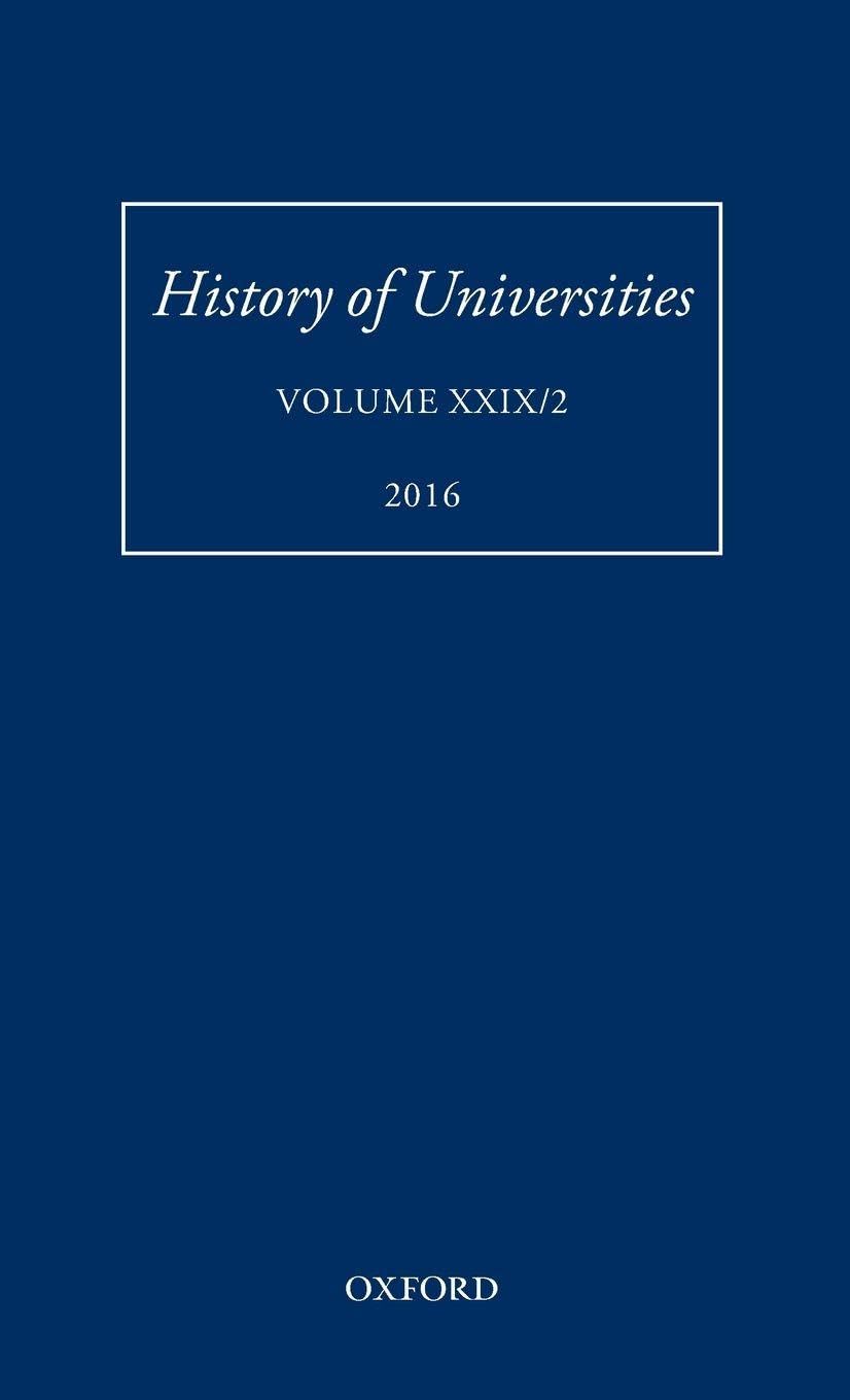 HISTORY OF UNIVERSITIES VOL 29/2 HOU C: Studies in Seventeenth-century Scottish Philosophers and Their Philosophy