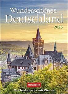 Wunderschönes Deutschland Wochenkalender 2023: mit Zitaten von Harenberg | Buch | Zustand sehr gut