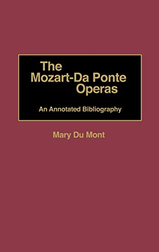 The Mozart-Da Ponte Operas: An Annotated Bibliography (Music Reference Collection)